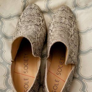 Sole Society Jaznae Bootie Natural Leather Size 8 .5
